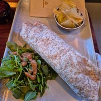 Chicken wrap at Cornucopia in Dublin