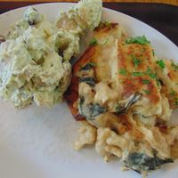 Vegan potato/fennel pie at Cornucopia in Dublin