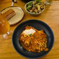 Canneloni and carrot cake at Cornucopia in Dublin