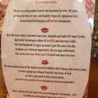 "culture of no wifi and sharing a table" :) at Cornucopia in Dublin