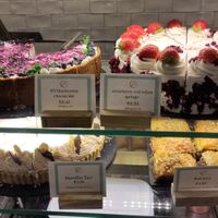 Several vegan cake options at Cornucopia in Dublin
