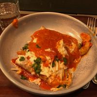 Vegan enchilada at Cornucopia in Dublin
