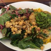 Potato pancake was sooo good! With pesto on top.  at Cornucopia in Dublin