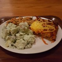 Canelloni, potato salad and tofu salad at Cornucopia in Dublin