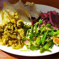 Plant based lunch at Cornucopia in Dublin