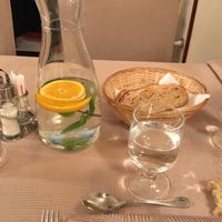 Set table  at Contrada Govinda in Milan