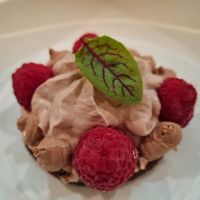 Dessert at Joia Alta Cucina Naturale in Milan