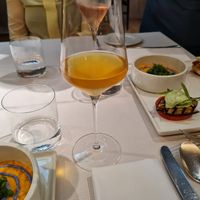 Fermented white beetroot beverage at Joia Alta Cucina Naturale in Milan