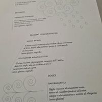 Lunch menu at Joia Alta Cucina Naturale in Milan