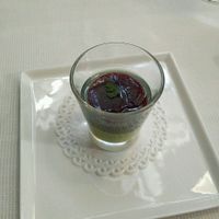 offered starter in restaurant area at Joia Alta Cucina Naturale in Milan