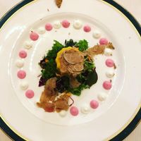 Truffles with pumpkin  at Joia Alta Cucina Naturale in Milan