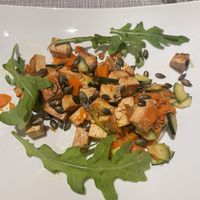 Spezzatino di tofu con verdure e semi di zucca  at Clorofilla in Bologna