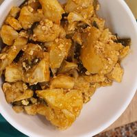 Cauliflower with tofu at Centro Natura in Bologna