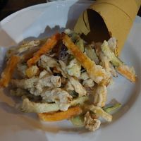 Vegetable tempura at Amico Bio - Un Sorriso Integrale in Naples