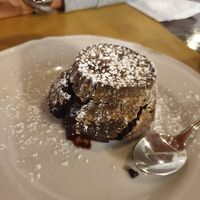 Vegan chocolate souffle at Amico Bio - Un Sorriso Integrale in Naples