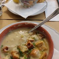 Vellutata di fagioli e lupini marinati at Amico Bio - Un Sorriso Integrale in Naples