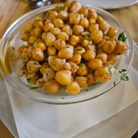 Spicy fried chickpeas at Amico Bio - Un Sorriso Integrale in Naples