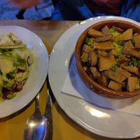 Seitan stew, comes with salad at Amico Bio - Un Sorriso Integrale in Naples