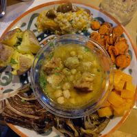 7 dish plate of the day at Amico Bio - Un Sorriso Integrale in Naples