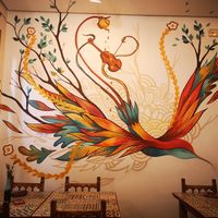 Beautiful decor at Pan Comido in Valencia