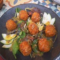 Bolas de calabaza at Pan Comido in Valencia