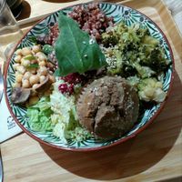 mixed vegan dish at Sovaga in Toulouse
