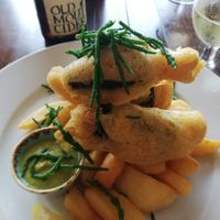 Phish and chips at VeGee Deli in Lowestoft