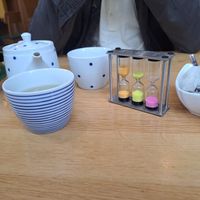 Green tea. A wonderful meal fresh and tasty and such a welcome change from chips! at Harmonie Bowl & Juice in Strasbourg