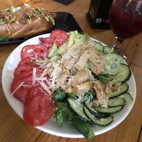 Cesar salad at Jardin Urbano in Valencia
