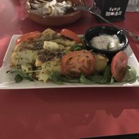 Tortilla and patatas bravas at Jardin Urbano in Valencia