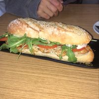 sandwich at Jardin Urbano in Valencia