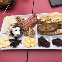 Ham and cheese plate   at Jardin Urbano in Valencia