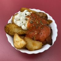  patatas bravas  at Jardin Urbano in Valencia