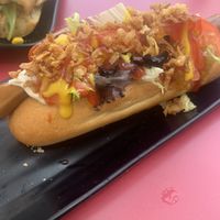 Hot dog  at Jardin Urbano in Valencia