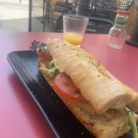 Huera ‘chicken’ panini  at Jardin Urbano in Valencia