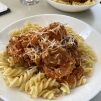 Pasta with sauce 😋  at Jardin Urbano in Valencia