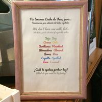 Tipos de leche   at Jardin Urbano in Valencia