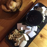 Vegan cheese  at Jardin Urbano in Valencia