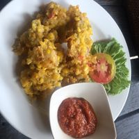 Corn fritters  at Puspa's Warung in Ubud