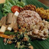 Nasi campur at Puspa's Warung in Ubud