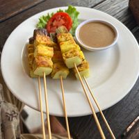 Veg satay   at Puspa's Warung in Ubud