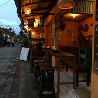 Puspa's warung from the outside at Puspa's Warung in Ubud