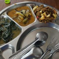 Some of the curries and rice we tried at Chiang Mai Vegetarian Society in Chiang Mai