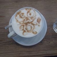 Soya milk latte at Dots Coffee in Koh Phangan