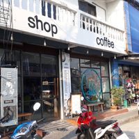 Outside at Dots Coffee in Koh Phangan