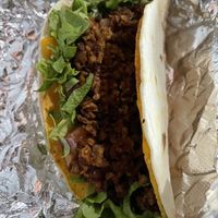 Vegan cheese taco  at Mojos Tacos in St Augustine