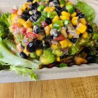 Arepas with local organic tempeh. Delicious and very fresh! at Mojos Tacos in St Augustine