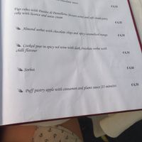 Menu August 2017 at Arancia Blu in Rome
