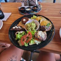 Sampler at Capuchino Cafe in La Paz