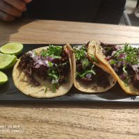 Tacos of hibiscus  #Veganuary at Capuchino Cafe in La Paz